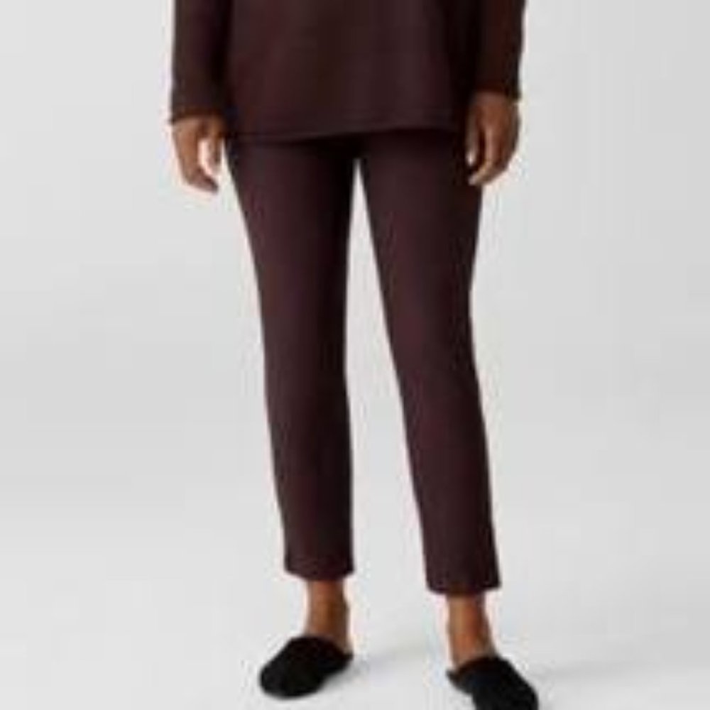 Eileen Fisher Stretch Crepe Slim Ankle Pants